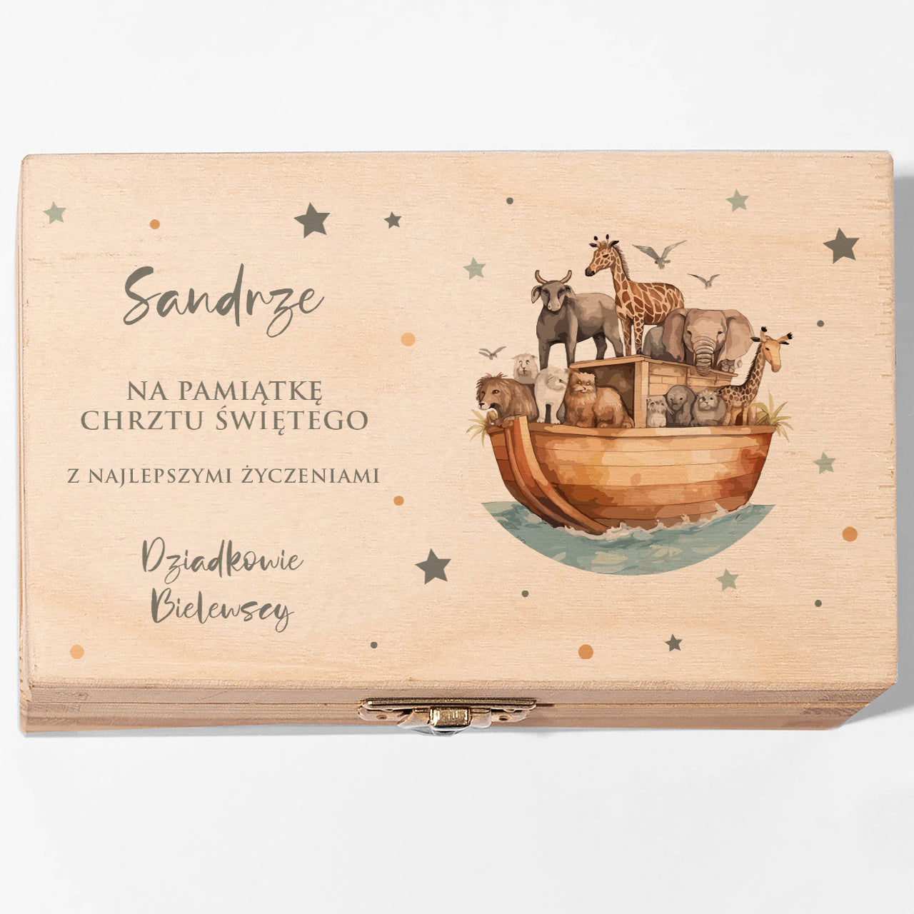 Pudełko na pieniądze - prezent na Chrzest szkatułka na pieniądze prezent na Chrzest Święty