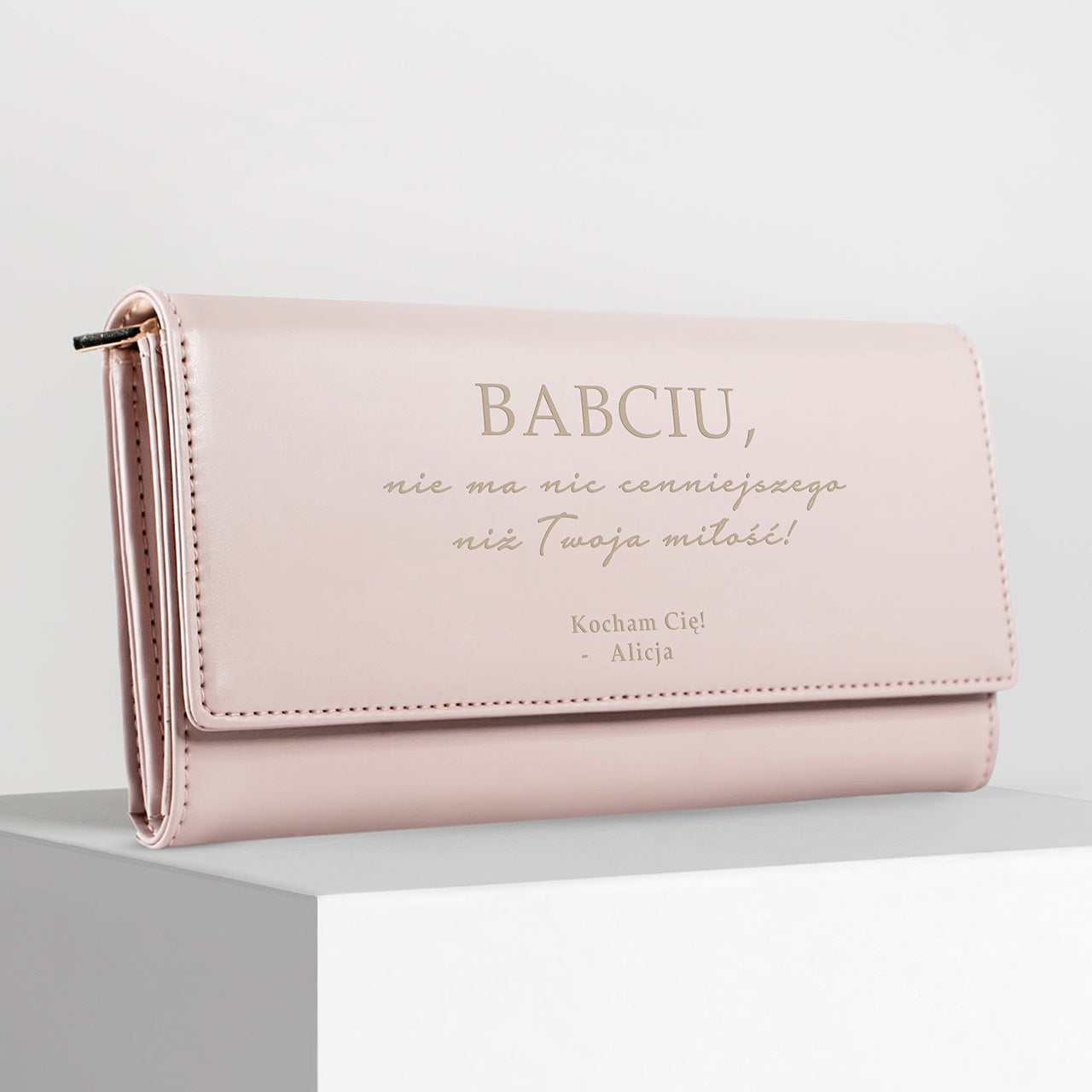 Portfel ze skóry na Dzień Babci