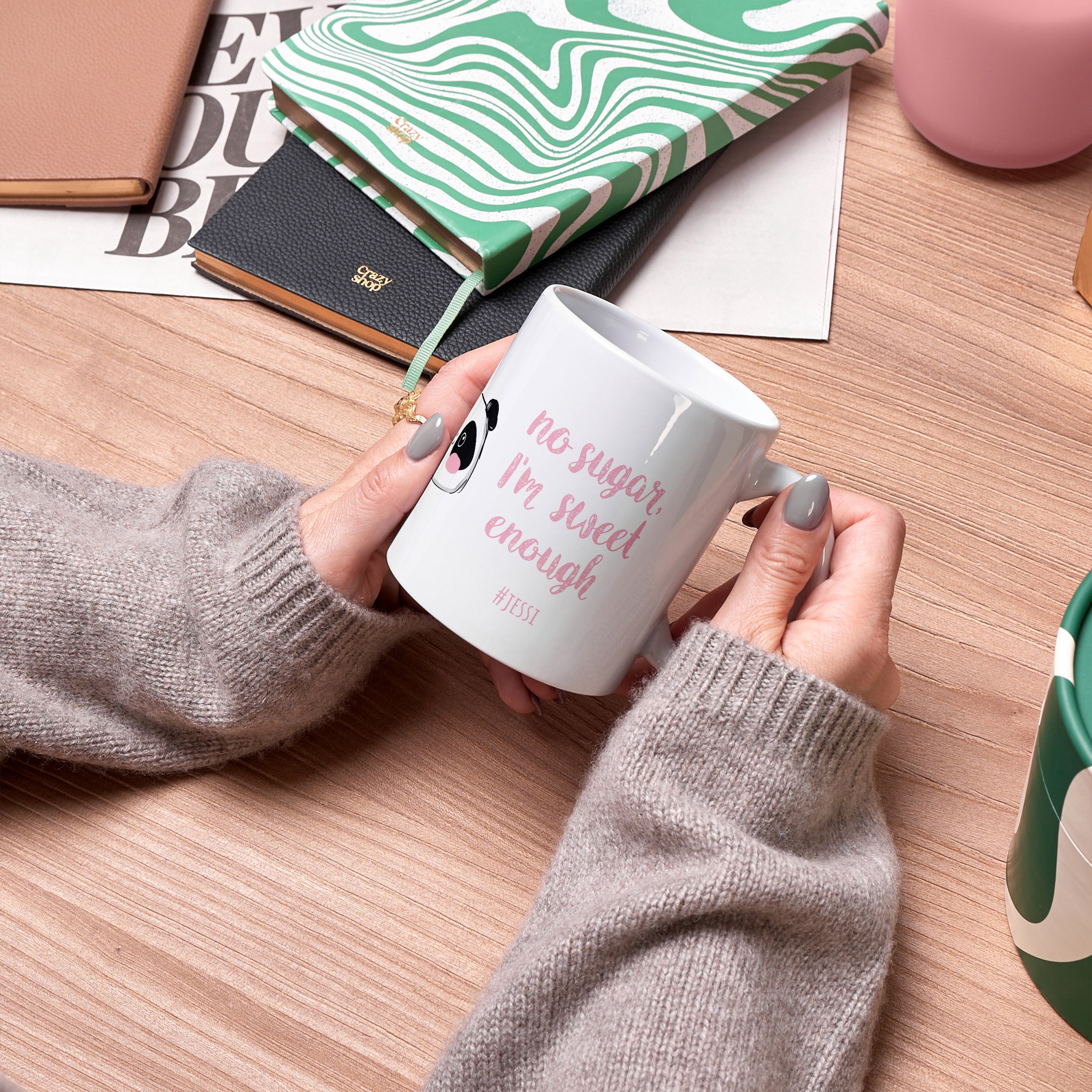 Kubek dla dziewczyny - No Sugar But Sweet - upominek na Walentynki kubek na walentynki upominek dla dziewczyny