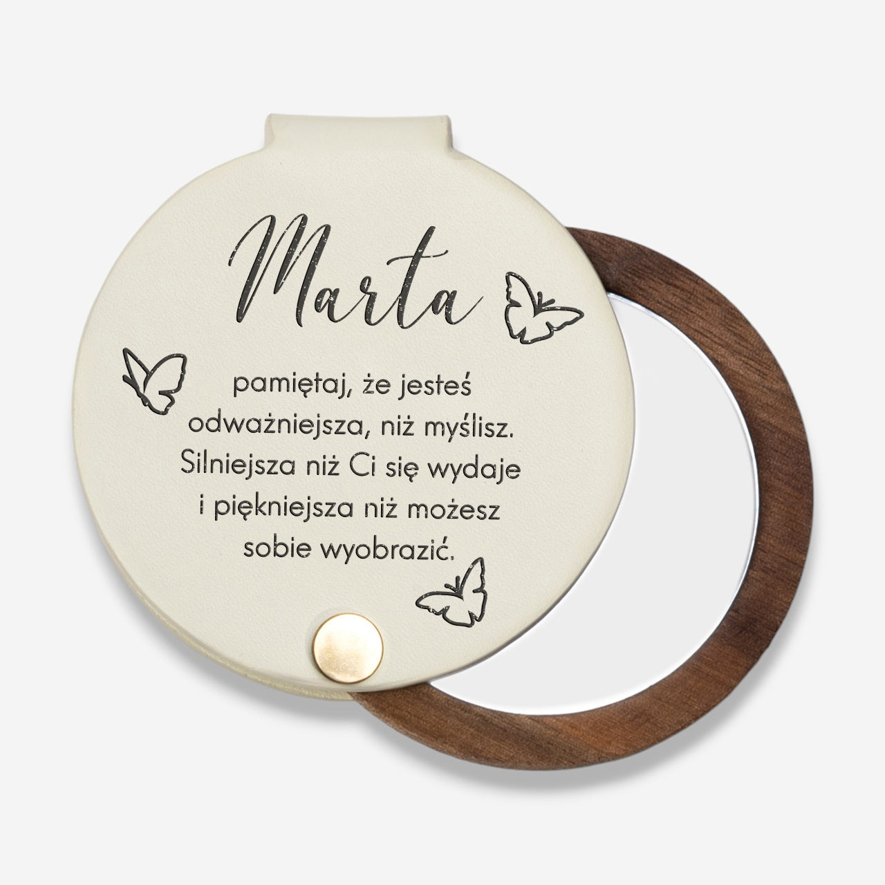 Grawerowane lusterko dla nastoletniej córki