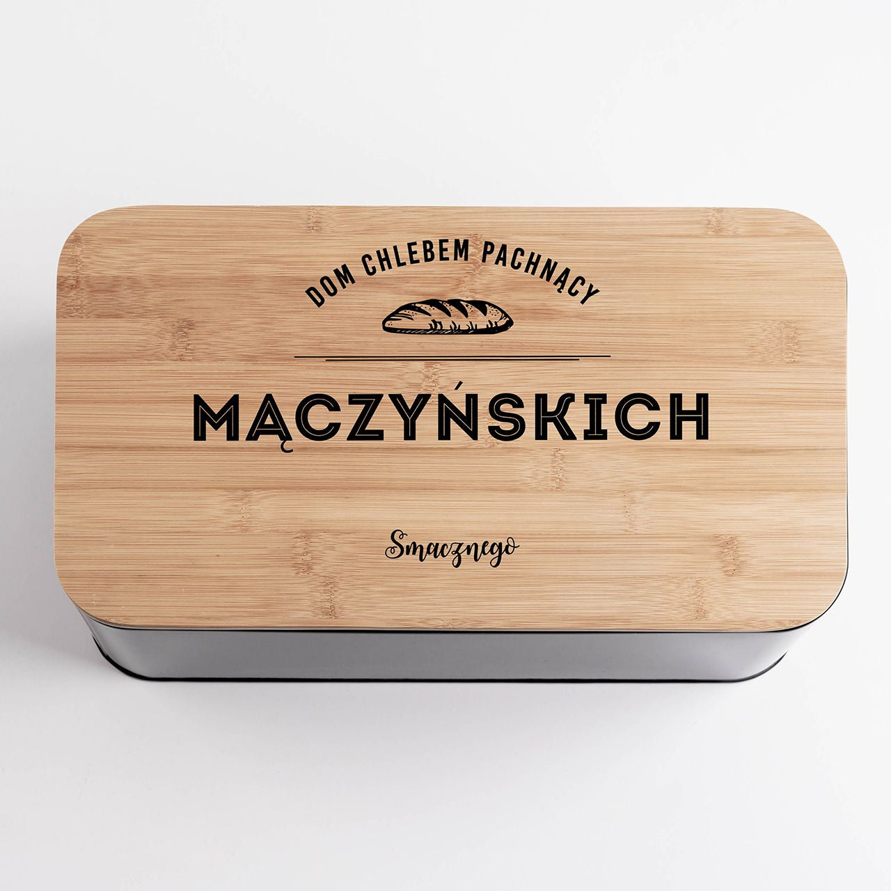 Personalizowany chlebak na prezent dla rodziców pojemnik na chleb pojemnik do chleba chlebak na pieczywo