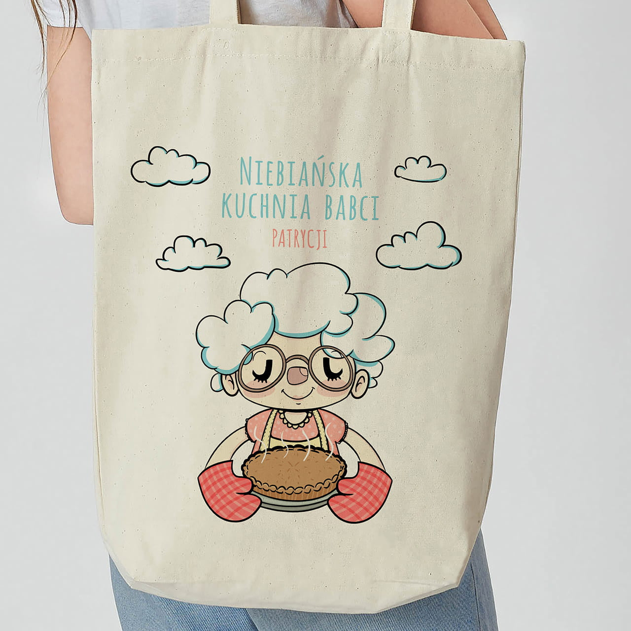 Personalizowana torba dla babci prezent dla babci prezent na dzień babci torba na dzień babci torba personalizowana