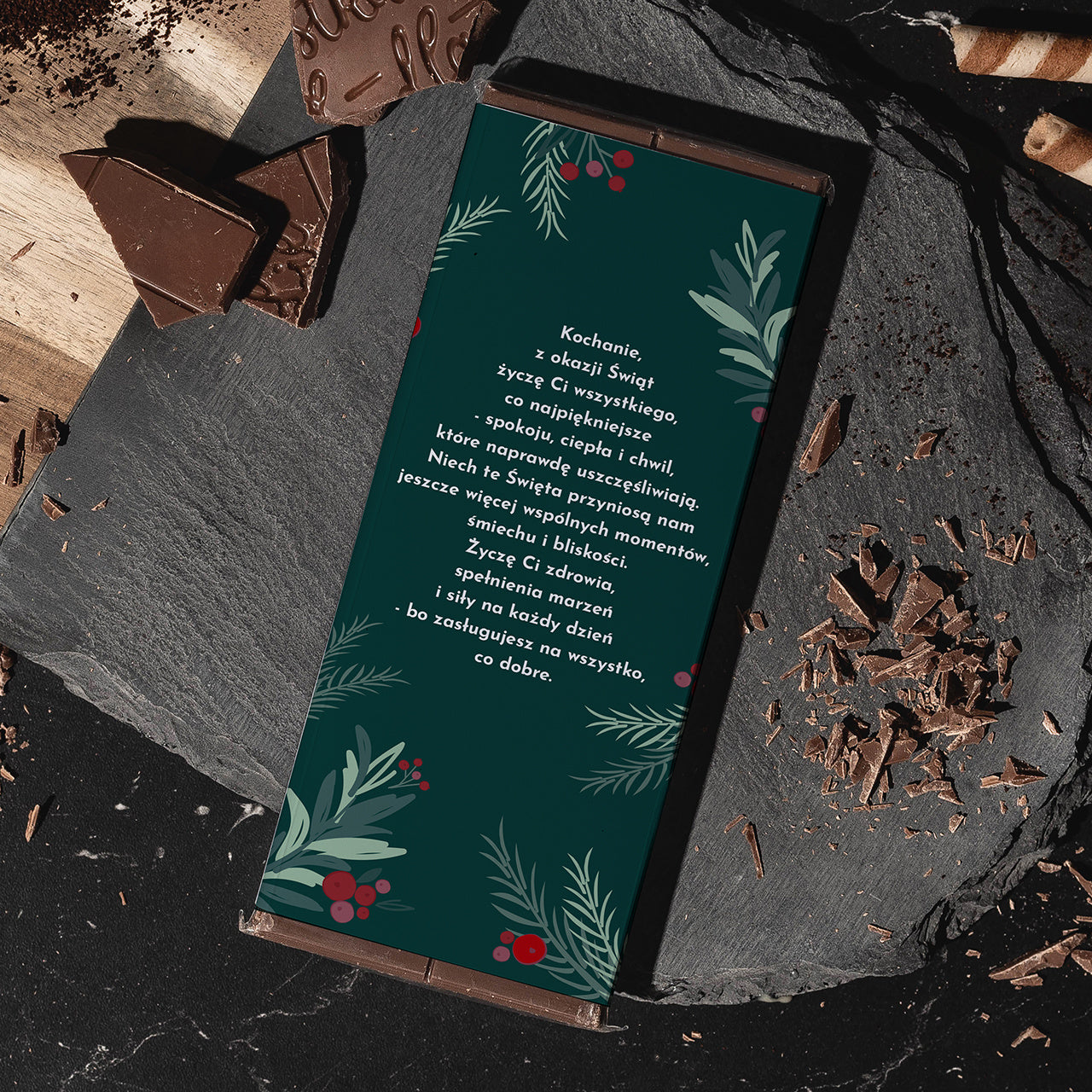 Czekolada świąteczna ze zdjęciem - prezent na święta dla ukochanego