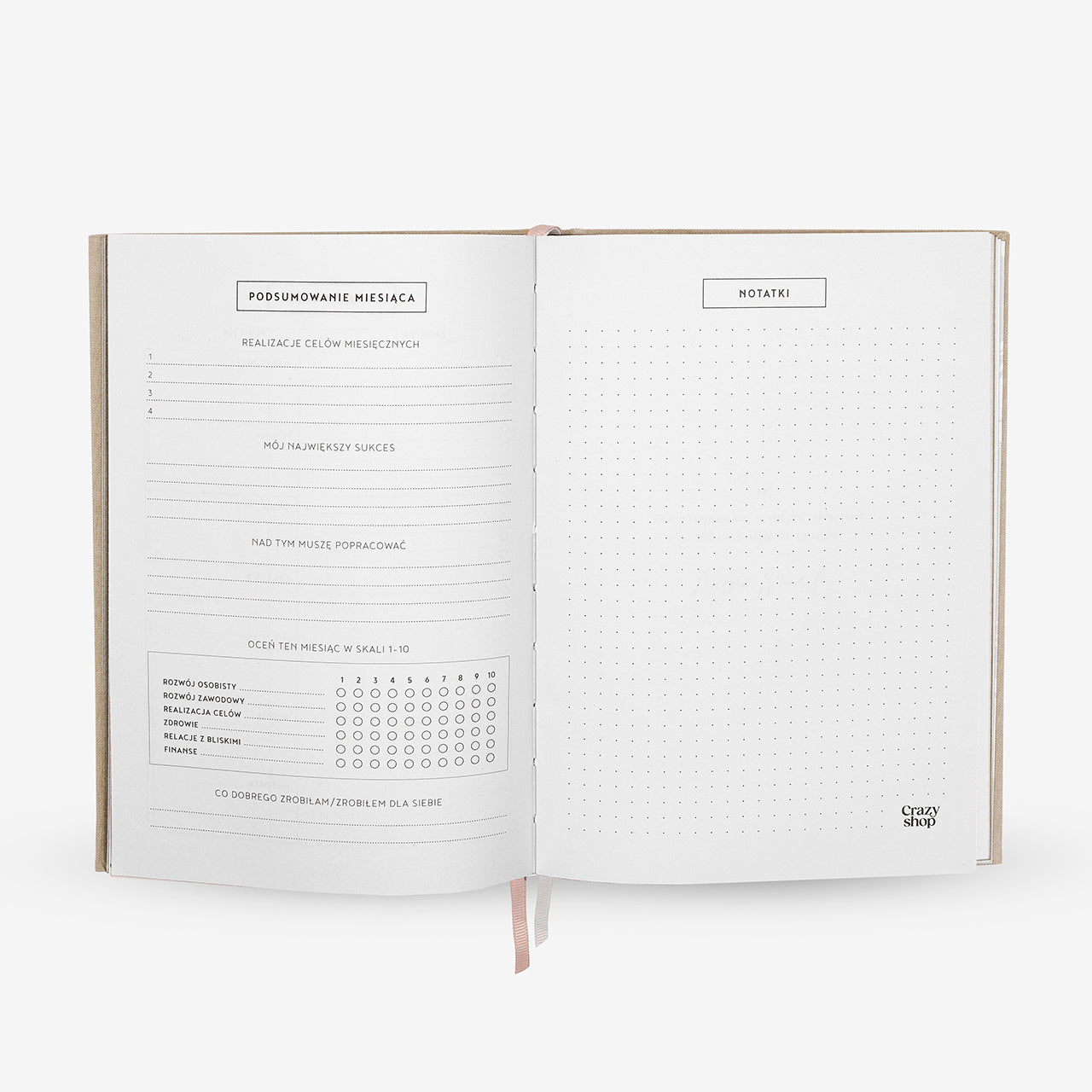 Planner książkowy prezent dla optymistki - Mały sukces personalizowany planer prezent dla kobiety