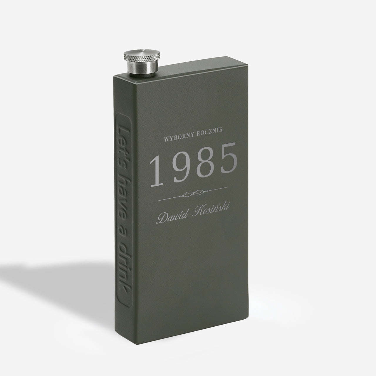 Grawerowana piersiówka na prezent z okazji urodzin dla mężczyzny