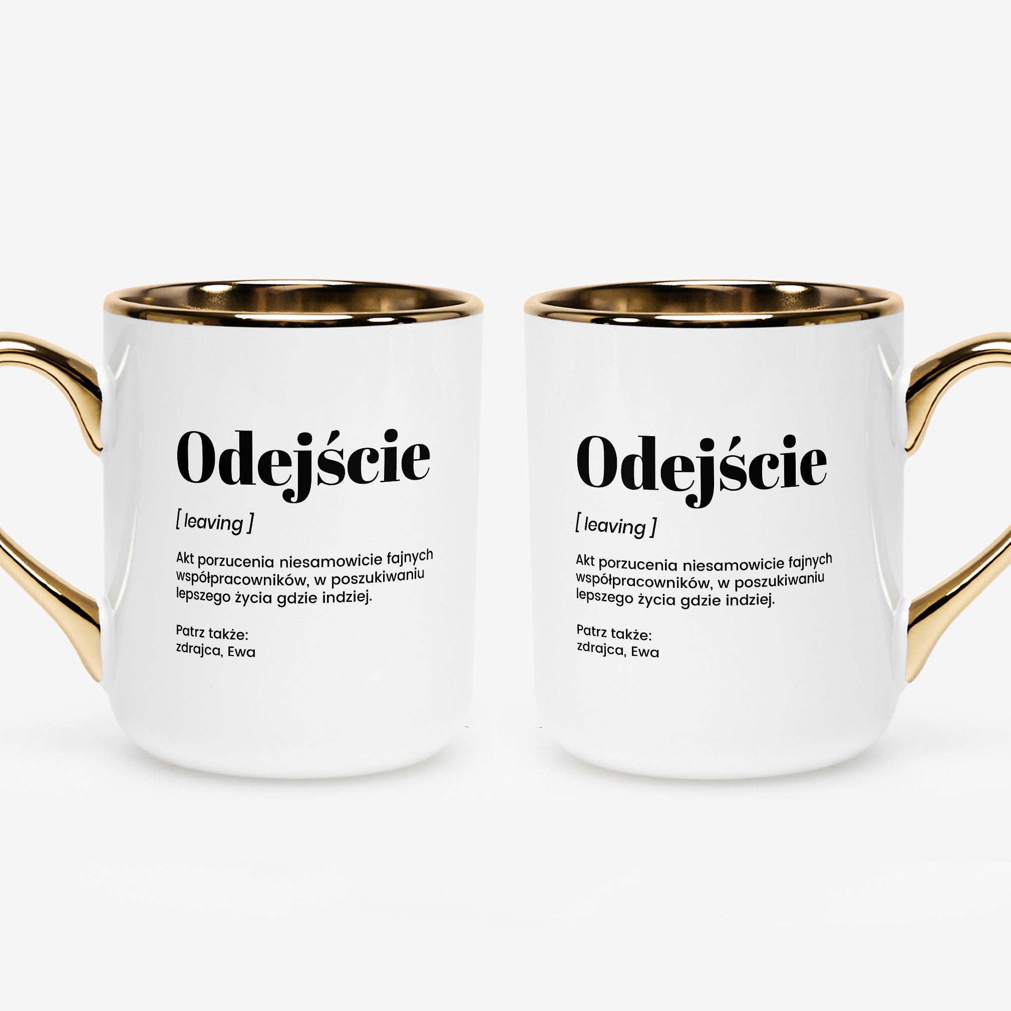 Elegancki kubek DEFINICJA prezent na odejście z pracy kubek na pożegnanie