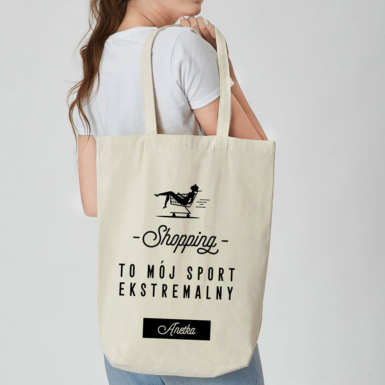 Personalizowana torba na zakupy dla przyjaciółki