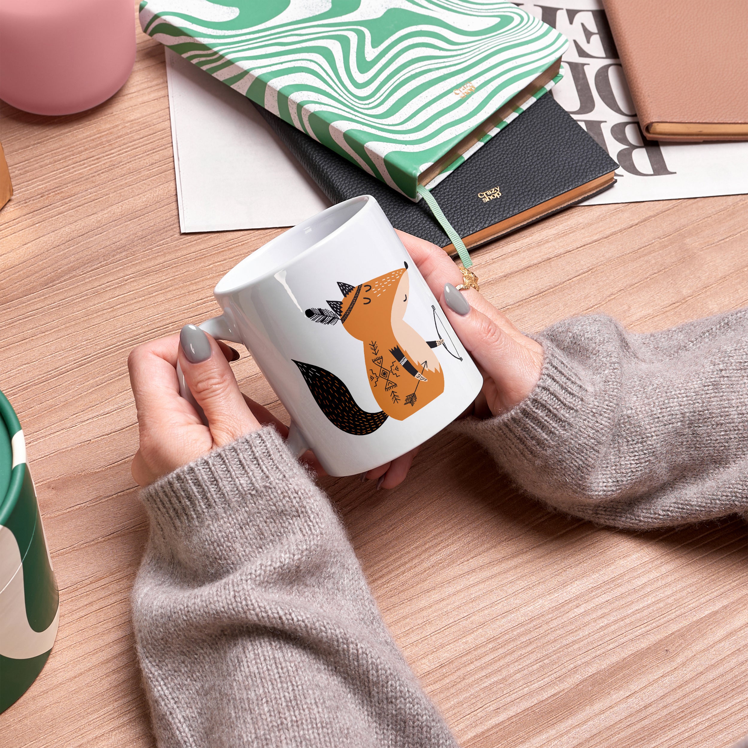 Personalizowany kubek - Cwany Lisek - prezent dla przedszkolaka prezent do przedszkola kubek do przedszkola