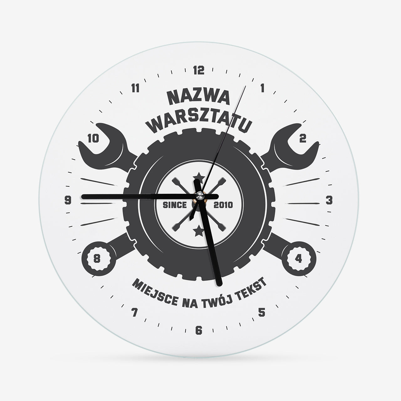 Zegar do warsztatu samochodowego - dla mechanika