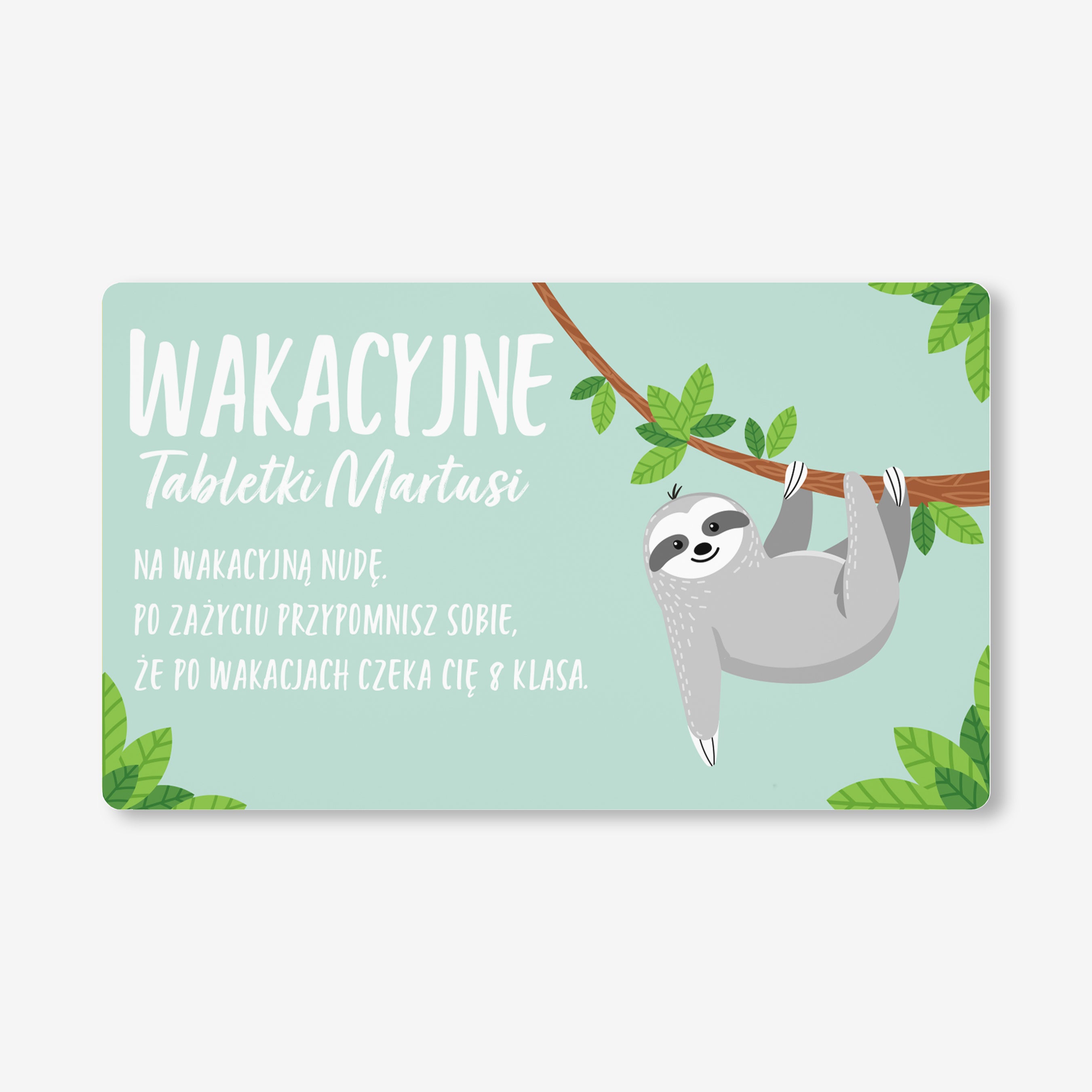 Personalizowane opakowanie na miętówki/cukierki - prezent na koniec roku prezent dla ucznia pojemnik na cukierki