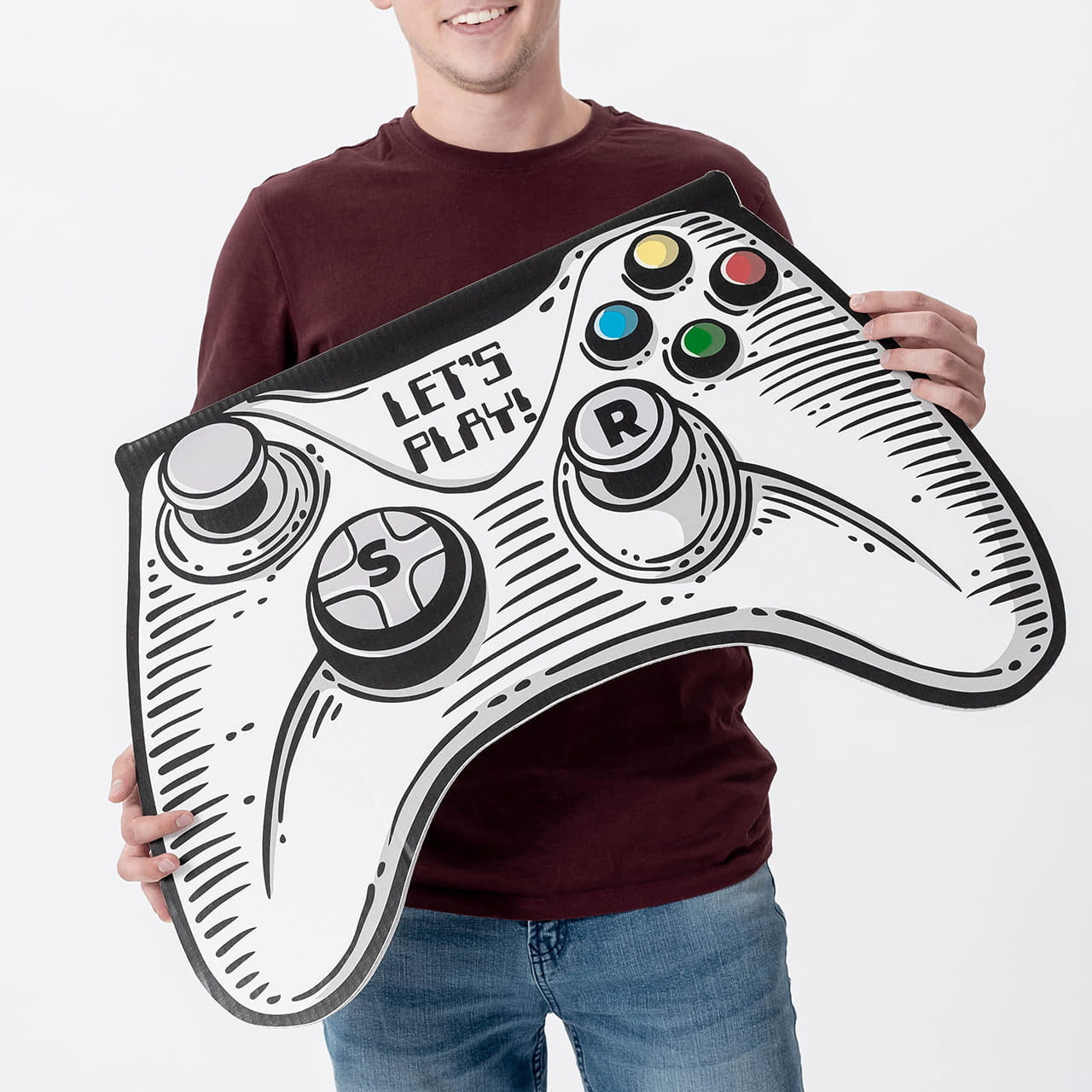 Personalizowana kartka dla gracza - kontroler gadżet dla gracza prezent dla gracza kartka personalizowana