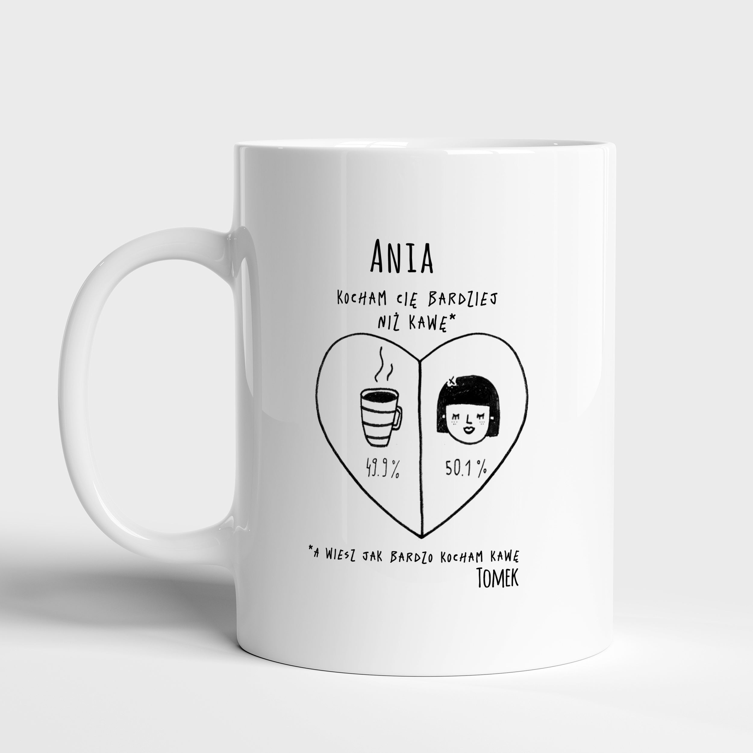 Kubek na Walentynki dla niej - Jesteś Ważniejsza prezent na walentynki dla niej kubek walentynkowy