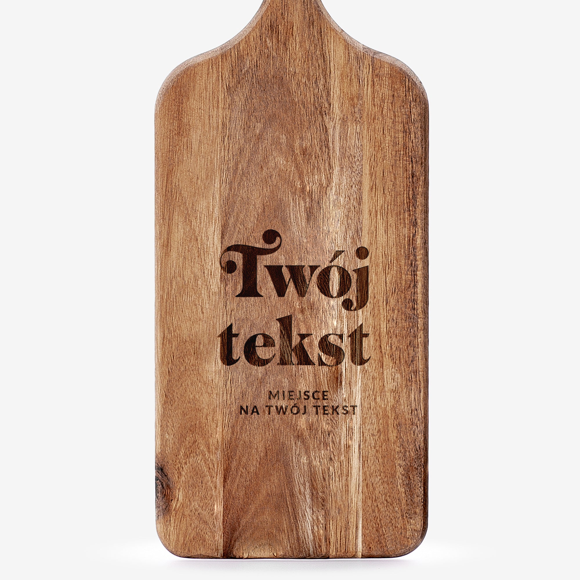 Deska akacjowa z grawerem - Twój tekst