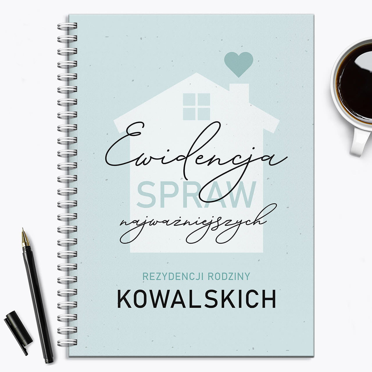 Personalizowany notatnik na pupominek z okazji parapetówki