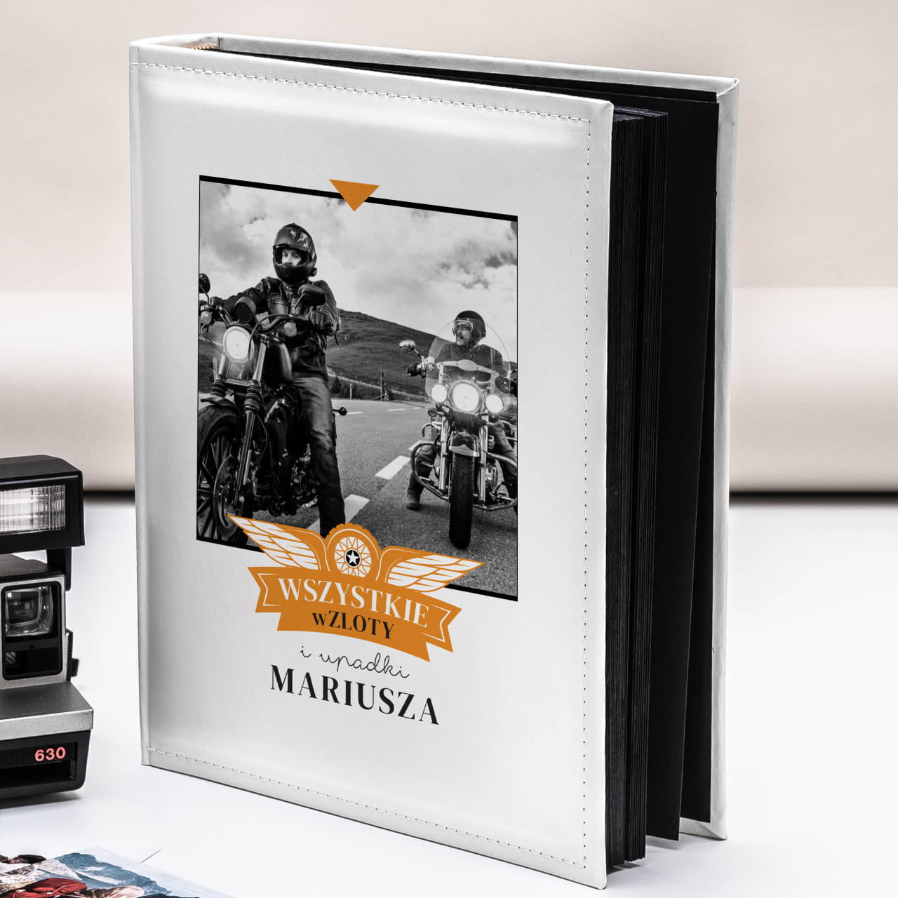 Album personalizowany na prezent dla motocyklisty album na zdjęcia album do zdjęć prezent dla fana motocykli