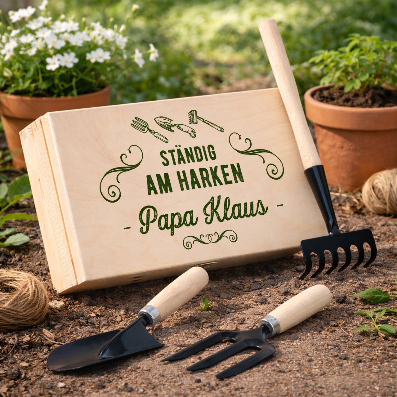 Gartengeräte-Set - Geschenk für den Gärtner - Vater