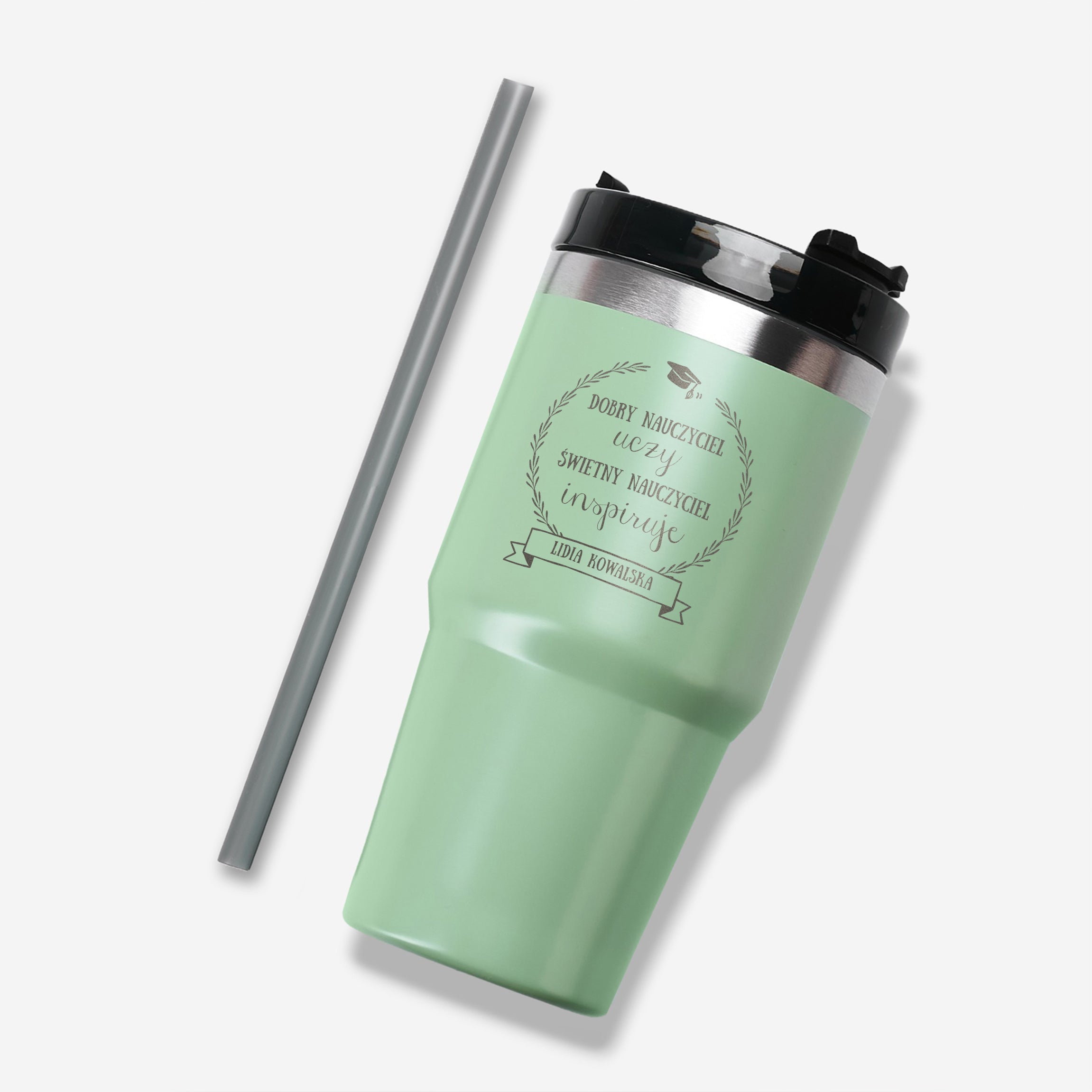 Grawerowany kubek termiczny dla nauczyciela prezent dla nauczyciela kubek termiczny z grawerem