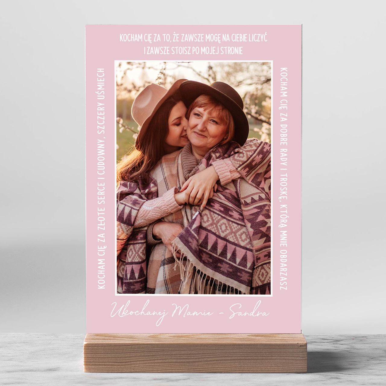 Personalizowana statuetka - prezent ze zdjęciem dla mamy