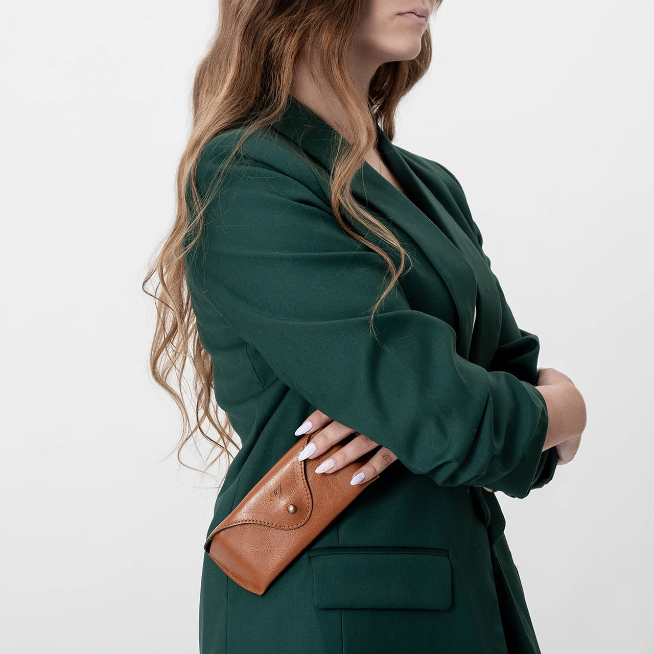 Eleganckie etui na okulary - Inicjały prezent dla męża na urodziny etui z grawerem