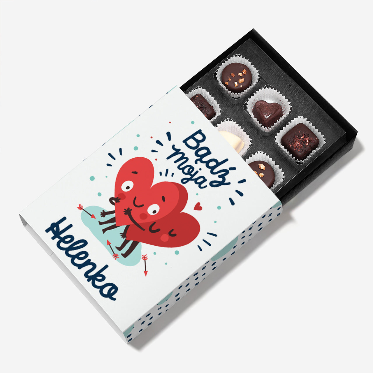 Czekoladki walentynkowe dla dziewczyny - bądź moja