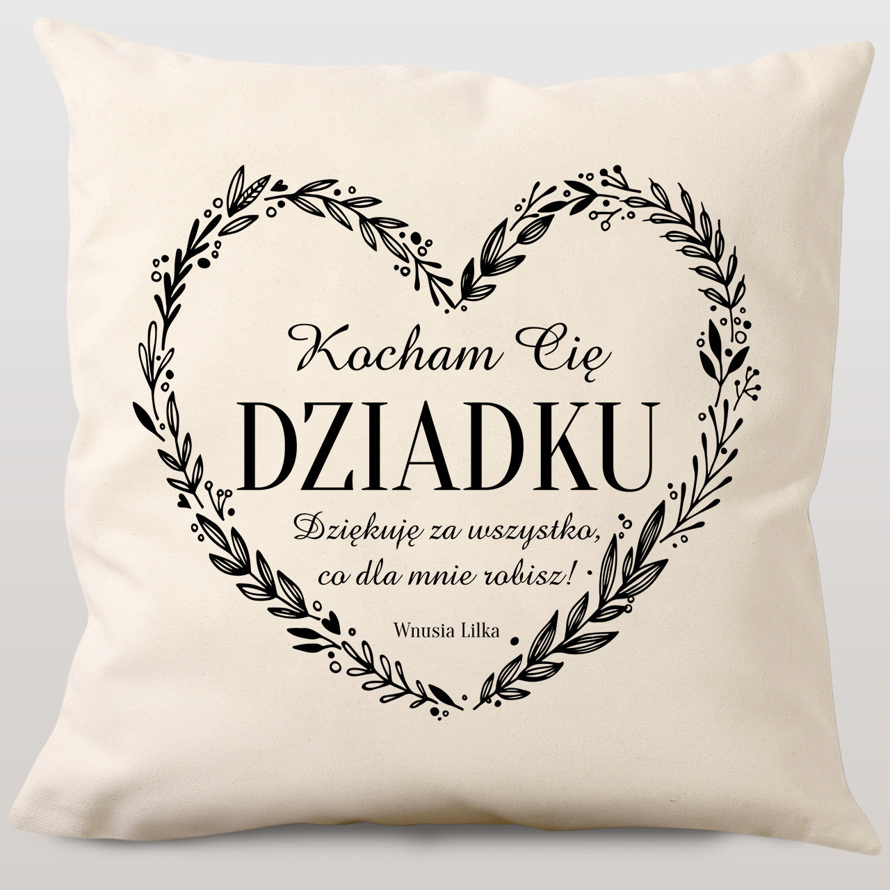 Poduszka dla dziadka - kocham Cię dziadku
