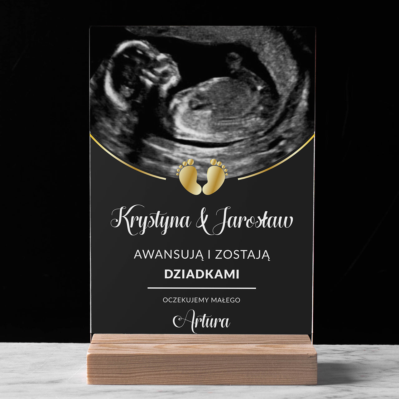 Statuetka personalizowana - powiadomienie o ciąży