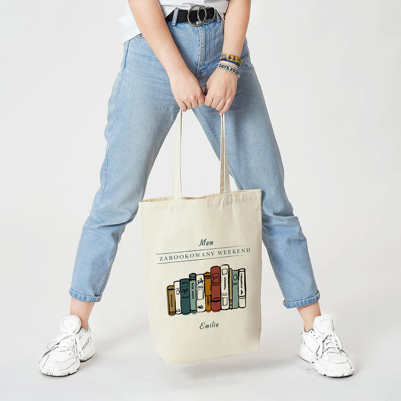 Personalizowana torba na książki - upominek dla książkary prezent dla książkary prezent dla miłośnika książek