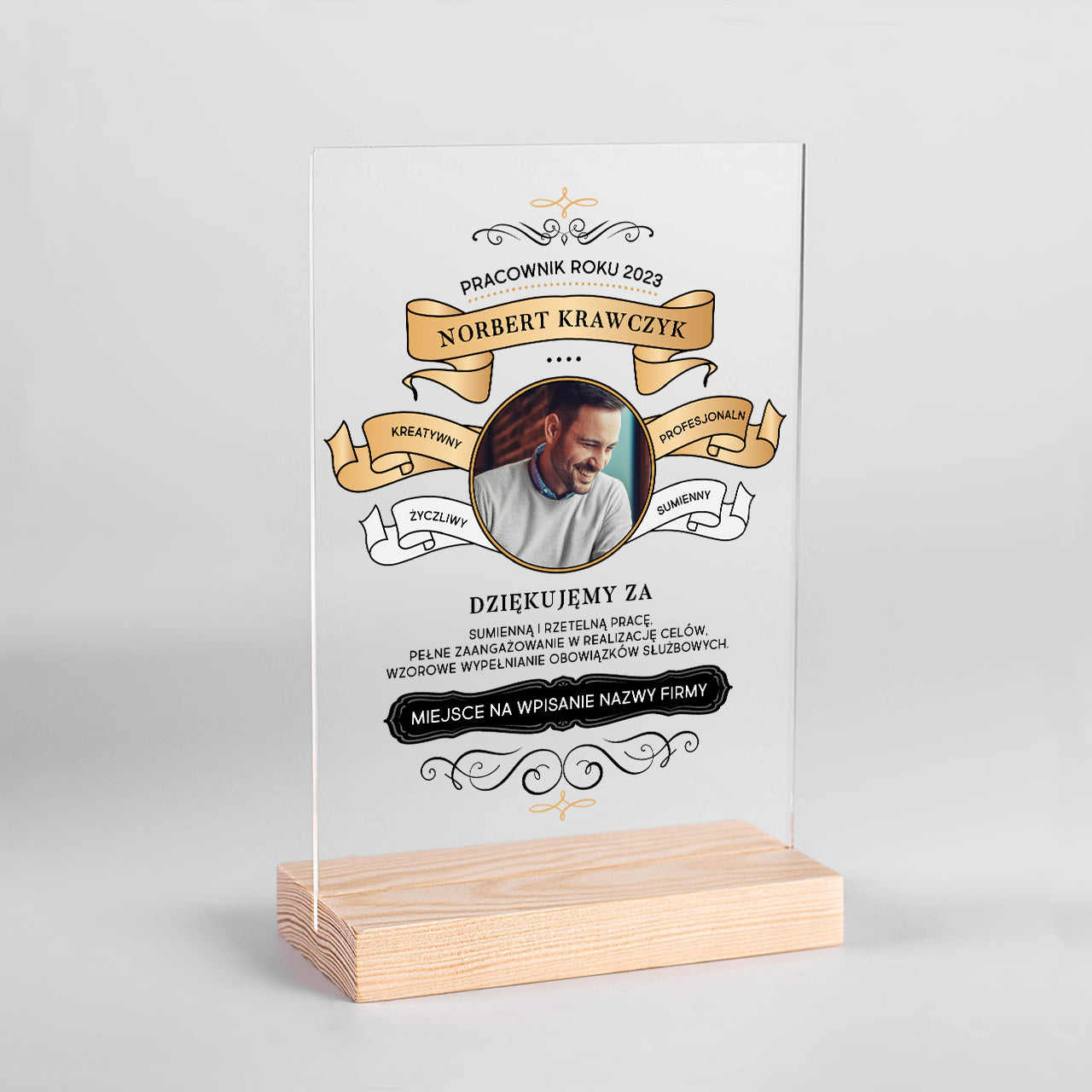 Personalizowana statuetka - pracownik roku