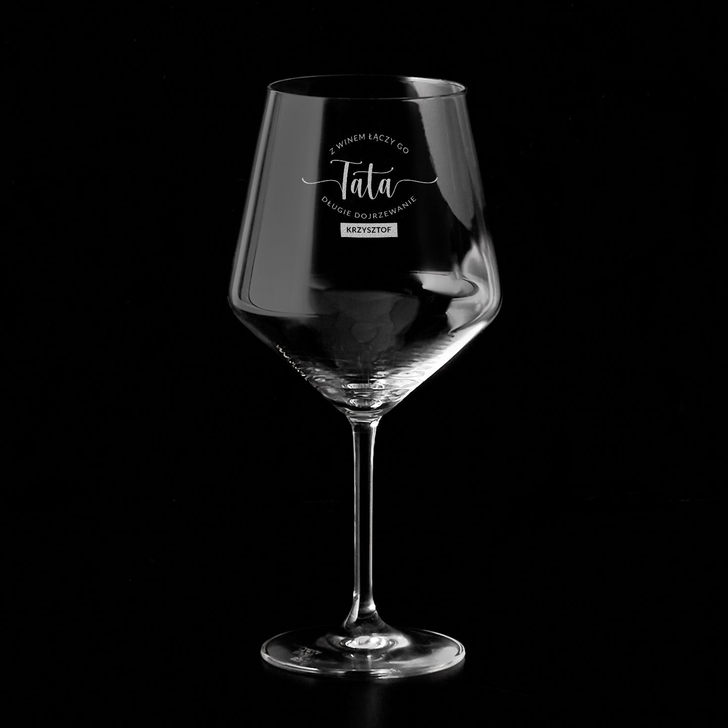 Kieliszek do wina XXL - prezent urodzinowy dla taty personalizowany kieliszek XXL prezent urodzinowy dla taty