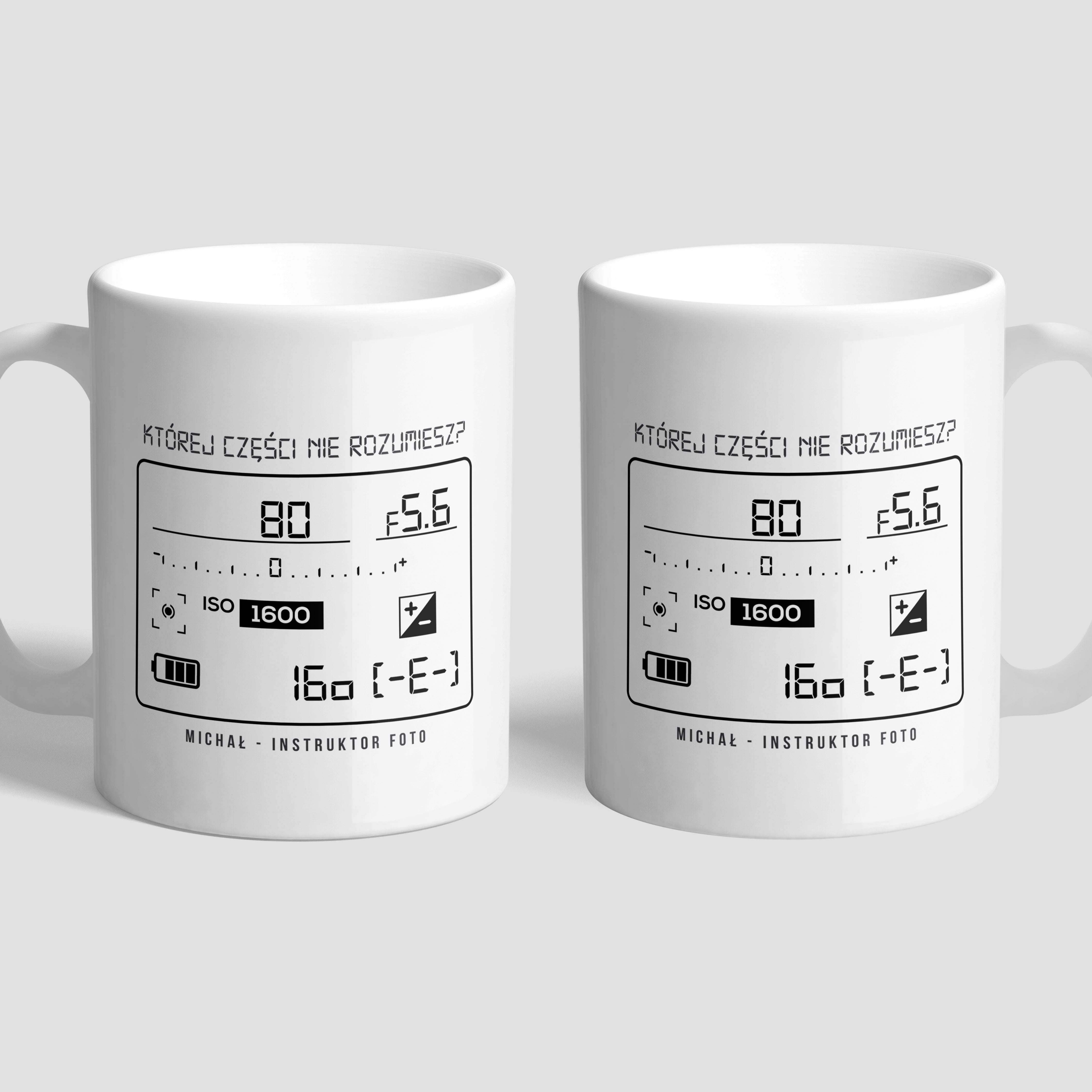 Kubek dla fotografa - Panel Kontrolny personalizowany kubek prezent dla fotografa gadżet dla fotografa