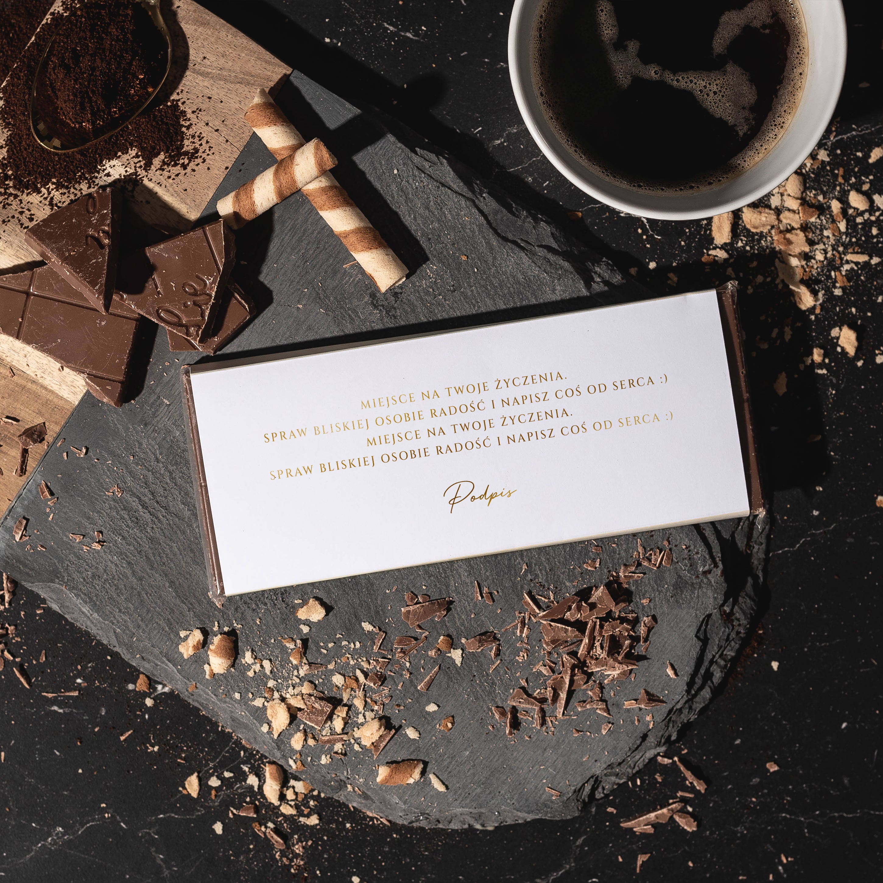 Personalizowana czekolada komunijna ze złoceniem czekolada na komunię upominek komunijny