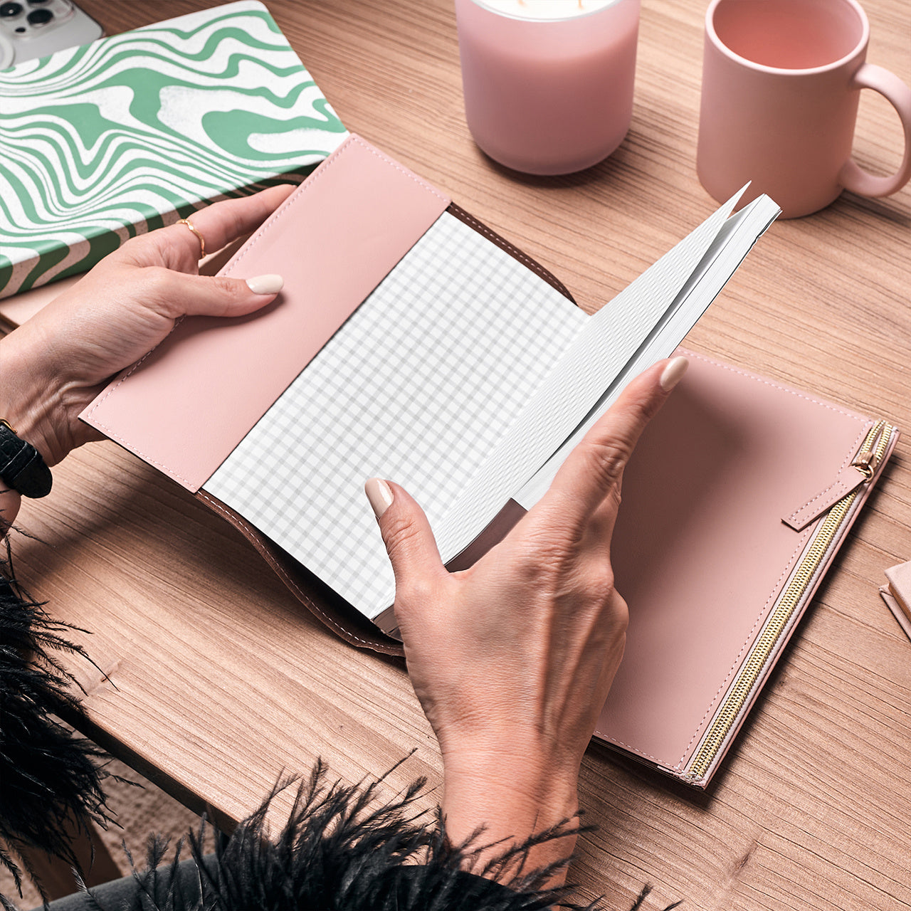 Notes na zamek - prezent dla kobiety notatnik personalizowany elegancki prezent dla niej