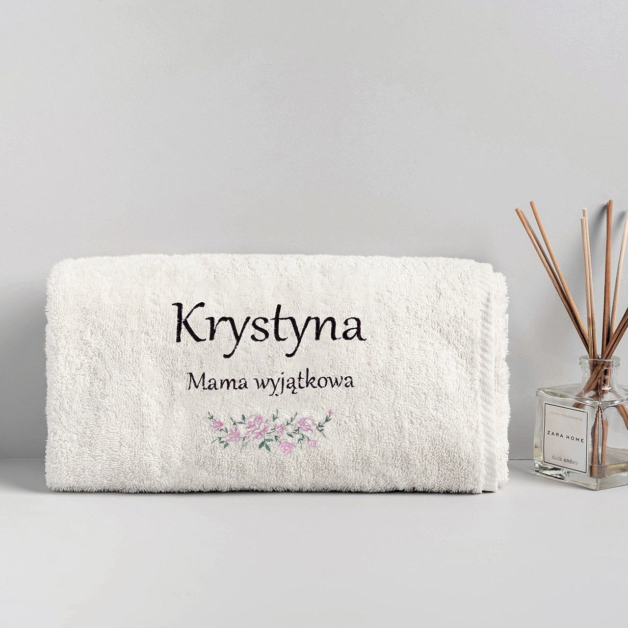 Ręcznik z haftem dla mamy - wyjątkowa mama