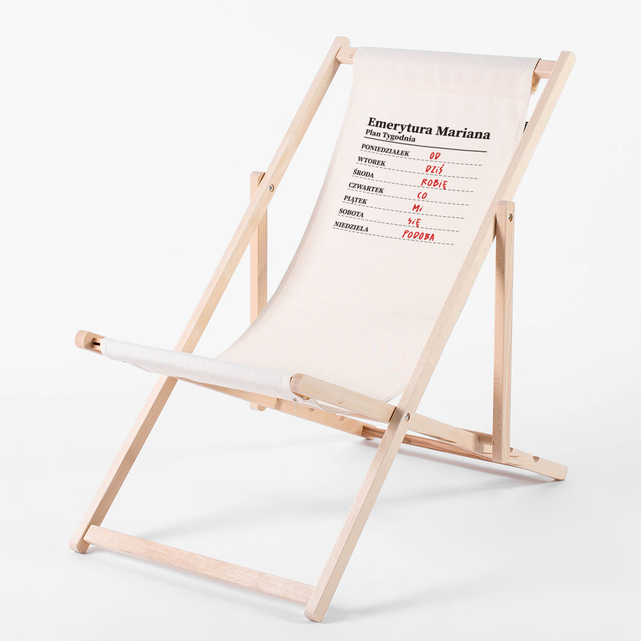 Leżak z nadrukiem na prezent z okazji emerytury prezent na emeryturę personalizowany leżak leżak na prezent