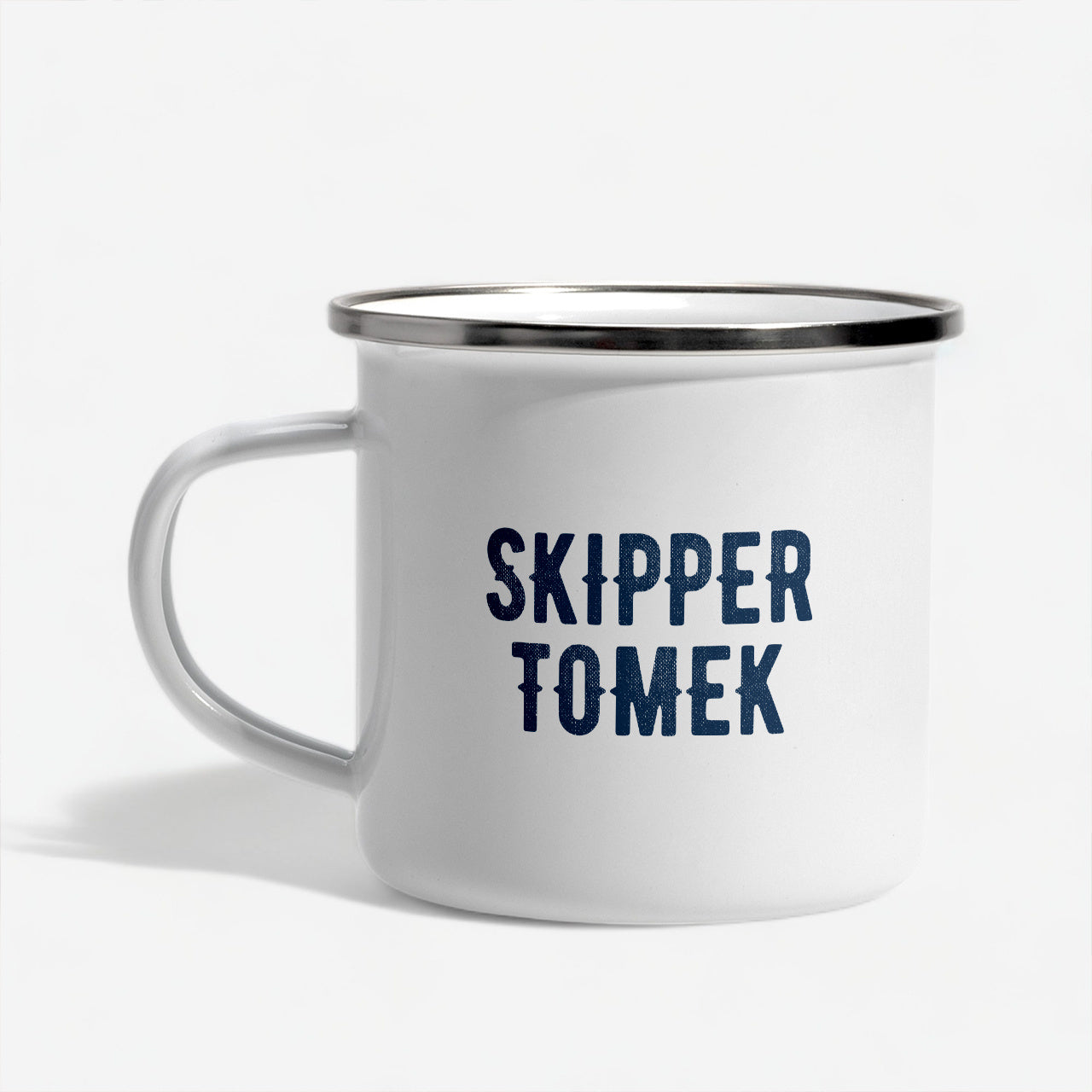 Kubek emaliowany dla żeglarza - skipper