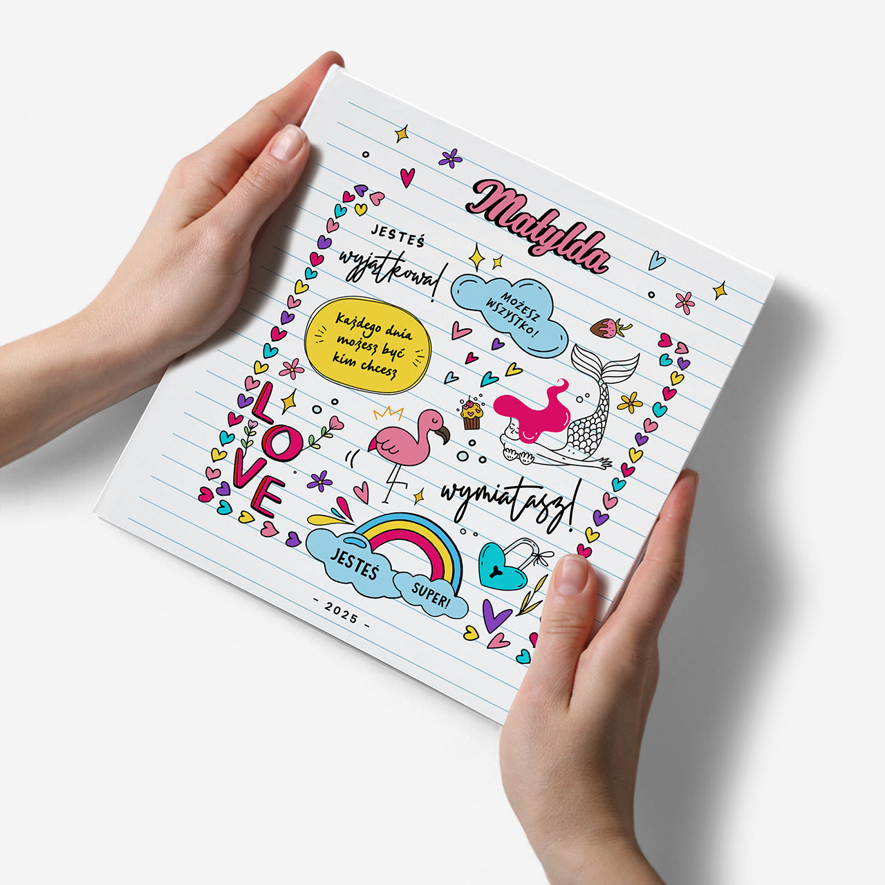 Szkicownik dla dziecka - upominek dla dziewczynki szkicownik personalizowany prezent dla małej artystki