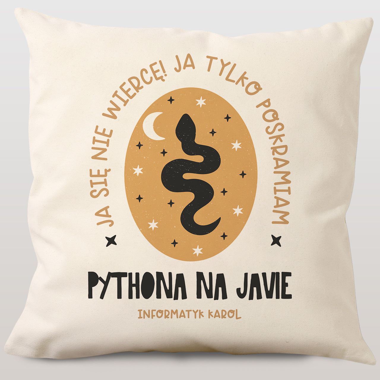Personalizowana poduszka dla informatyka