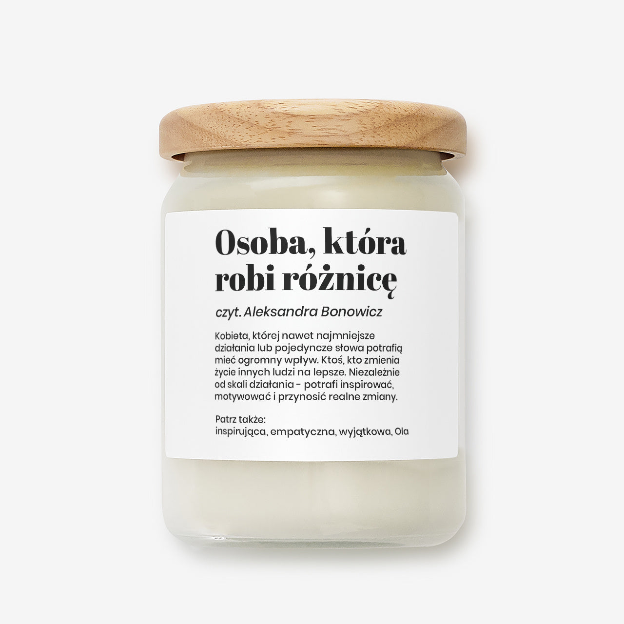 Wyjątkowa świeca dla wyjątkowej osoby