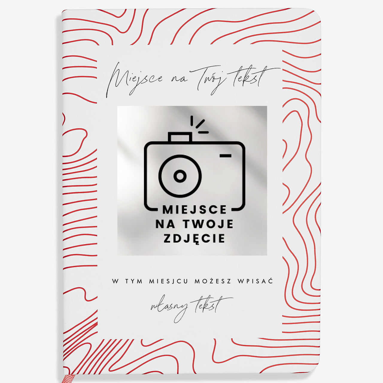 Personalizowany notatnik ze złotymi brzegami TWOJE ZDJĘCIE I TEKST
