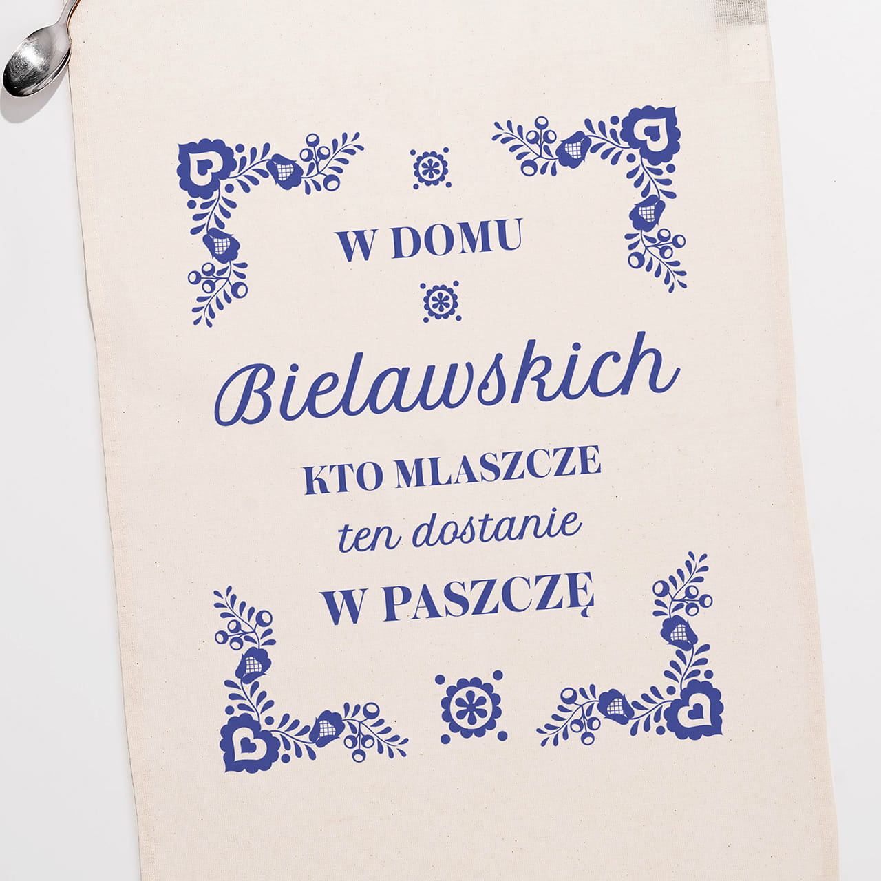 Ręcznik kuchenny ze śmiesznym nadrukiem - upominek dla rodziny prezent dla rodziny ręcznik z nadrukiem