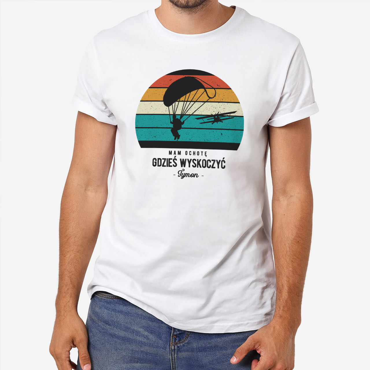 Koszulka dla spadochroniarza Gdzieś Wyskoczę - XXL