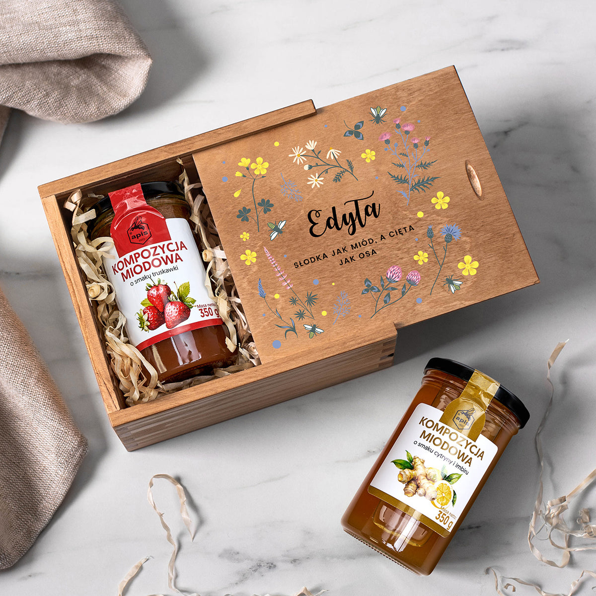 Personalizowane miody na prezent dla kobiety