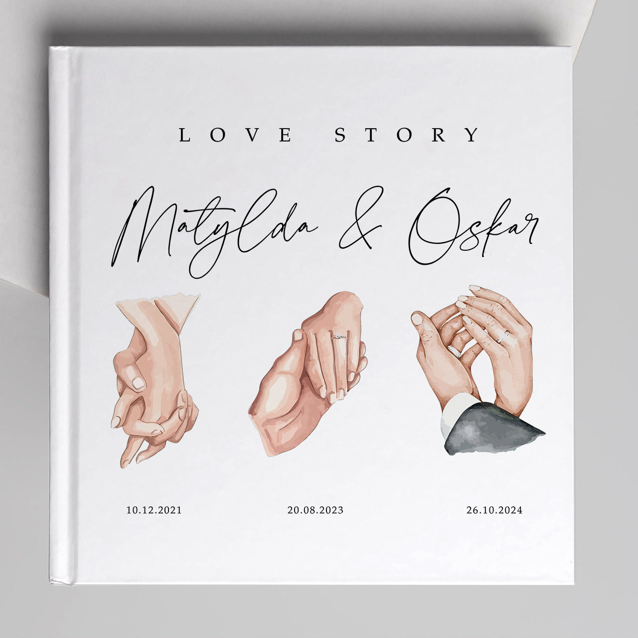 Personalizowana księga gości ślubna - Love Story
