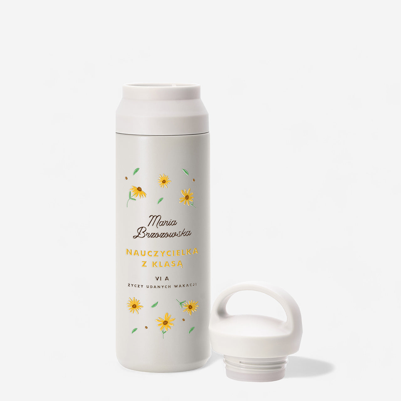 Termos personalizowany dla wychowawczyni - nauczycielka z klasą