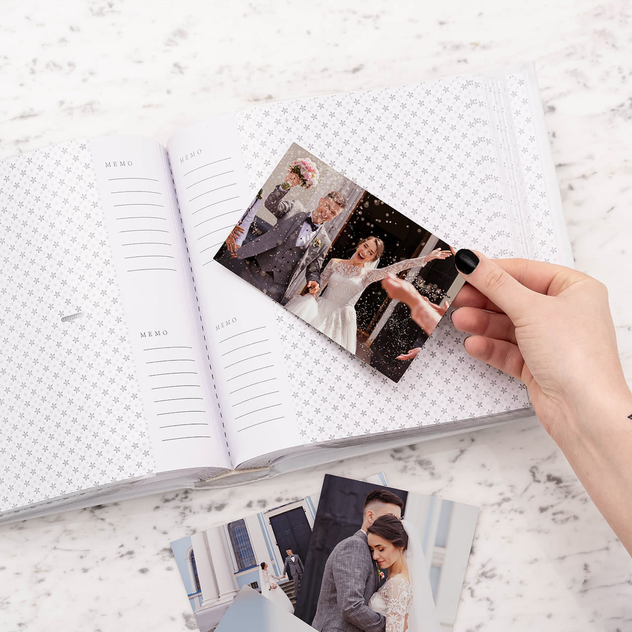 Album na zdjęcia ślubne - prezent dla młodej pary prezent dla nowożeńców personalizowany album album na prezent