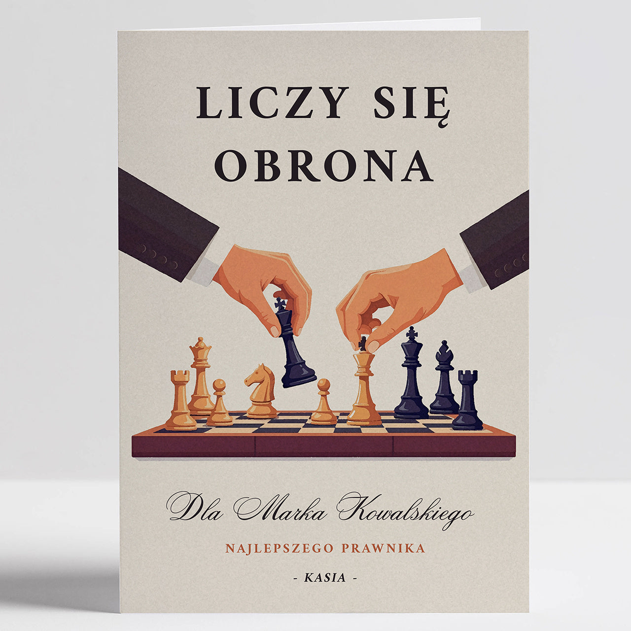 Personalizowana kartka dla prawnika