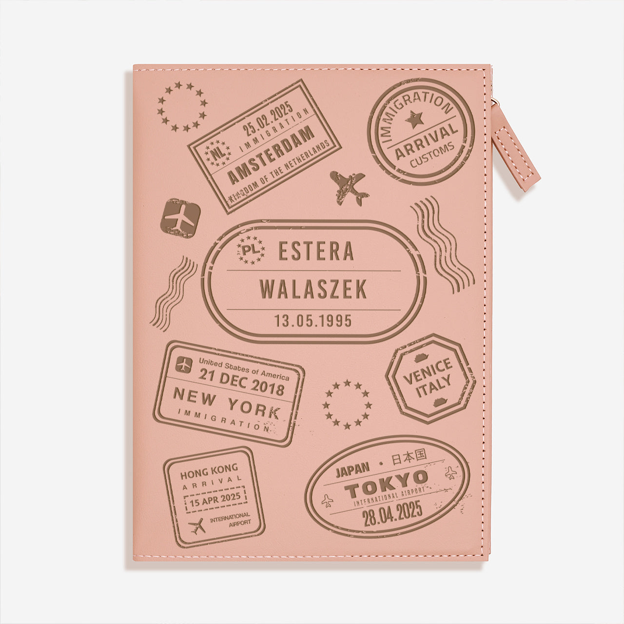 Personalizowany notes dla podróżniczki notes personalizowany prezent dla podróżniczki prezent dla koleżanki z pracy