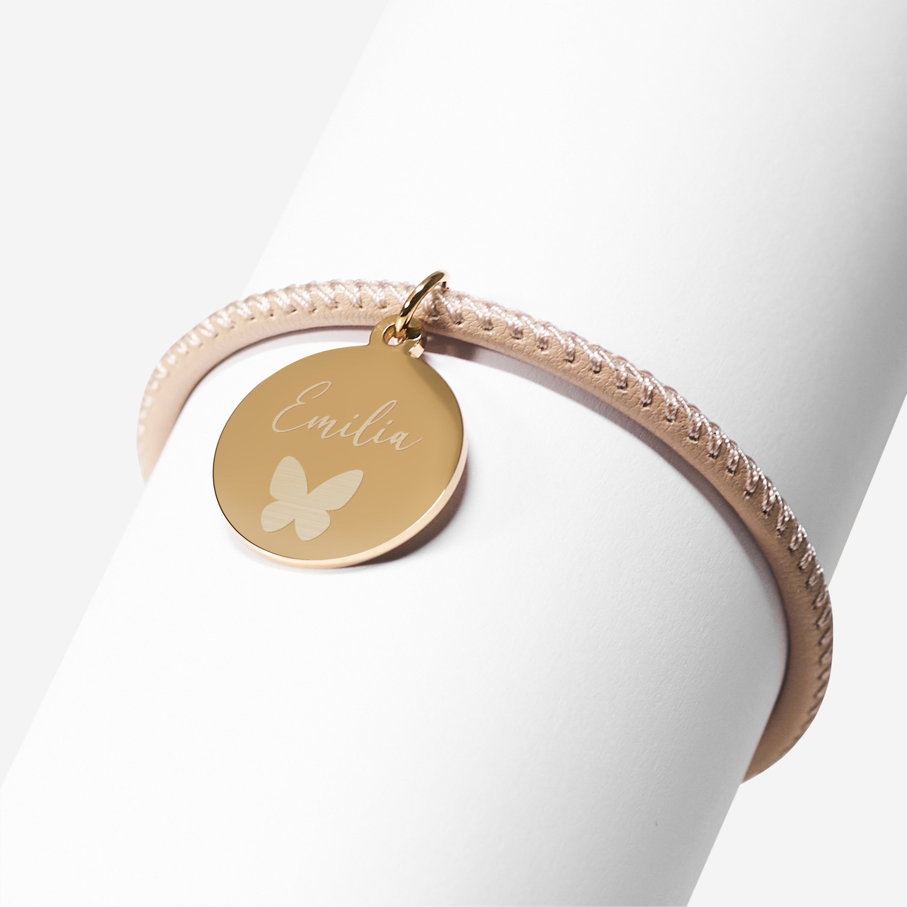 Personalizowana bransoletka z motylkiem