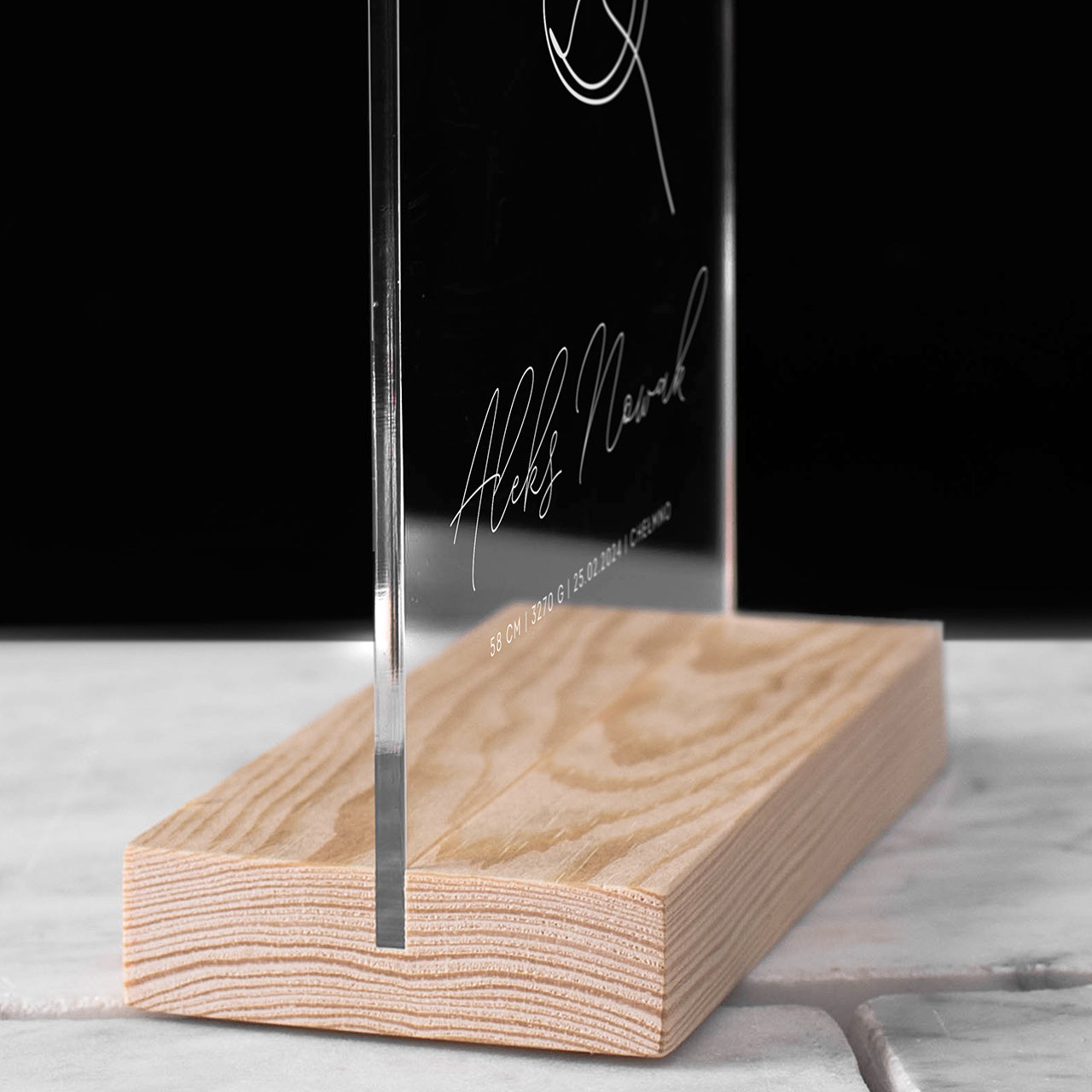 Personalizowana statuetka z metryczką - prezent na Narodziny Dziecka prezent z okazji narodzin dziecka