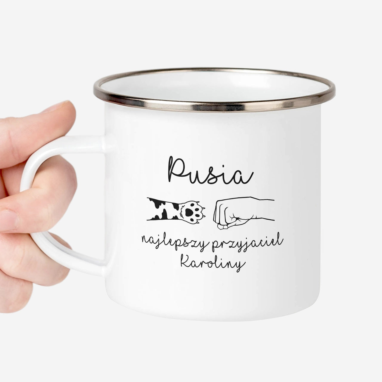 Personalizowany kubek z kotem - najlepszy przyjaciel 